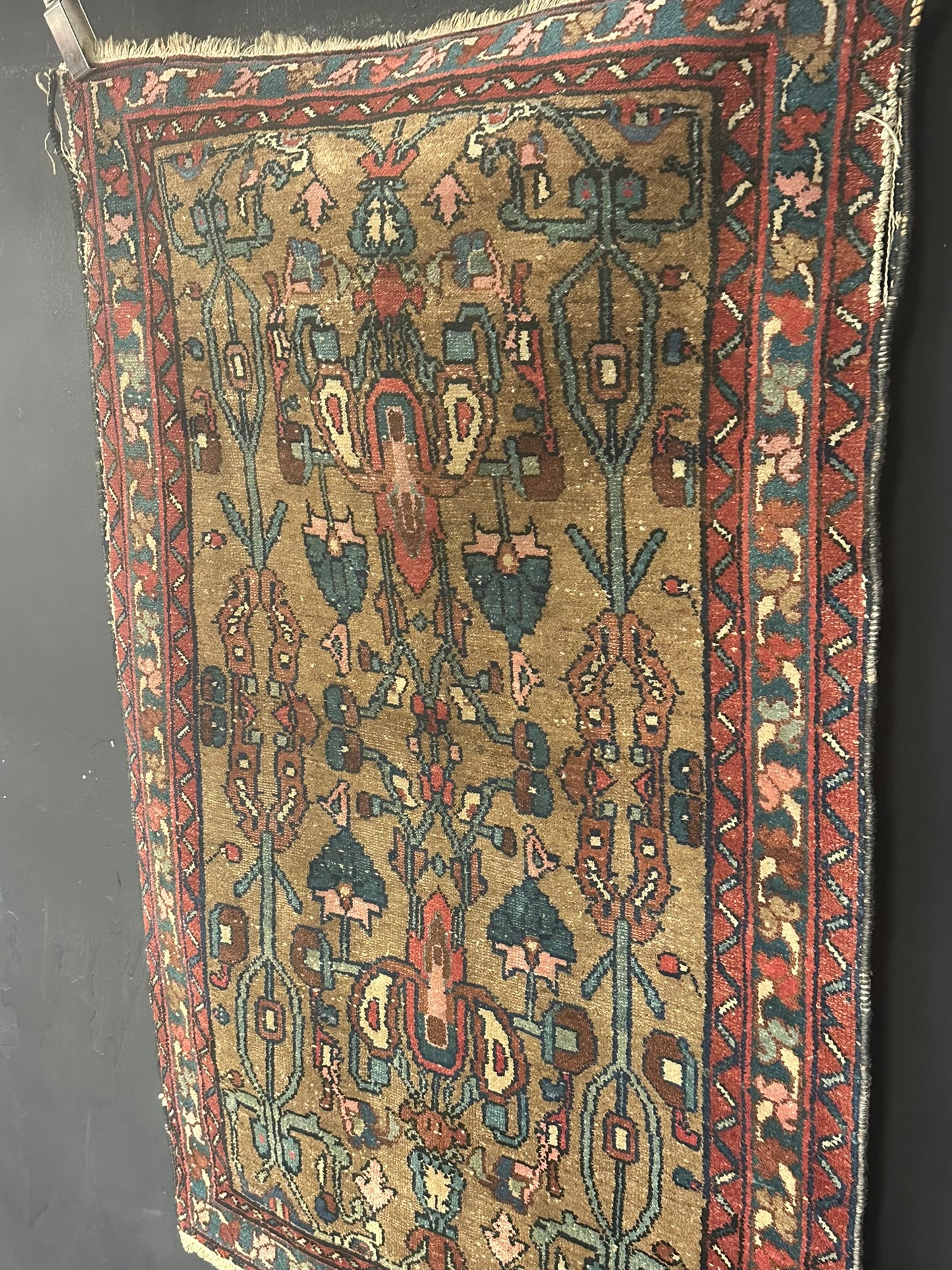 Handgeknüpfter Perser Teppich – Bachtiar Art Deco Naturfarben 208x138cm
