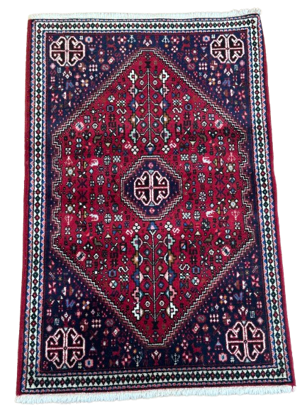 Orientteppich handgeknüpft Abadeh 110x73 cm