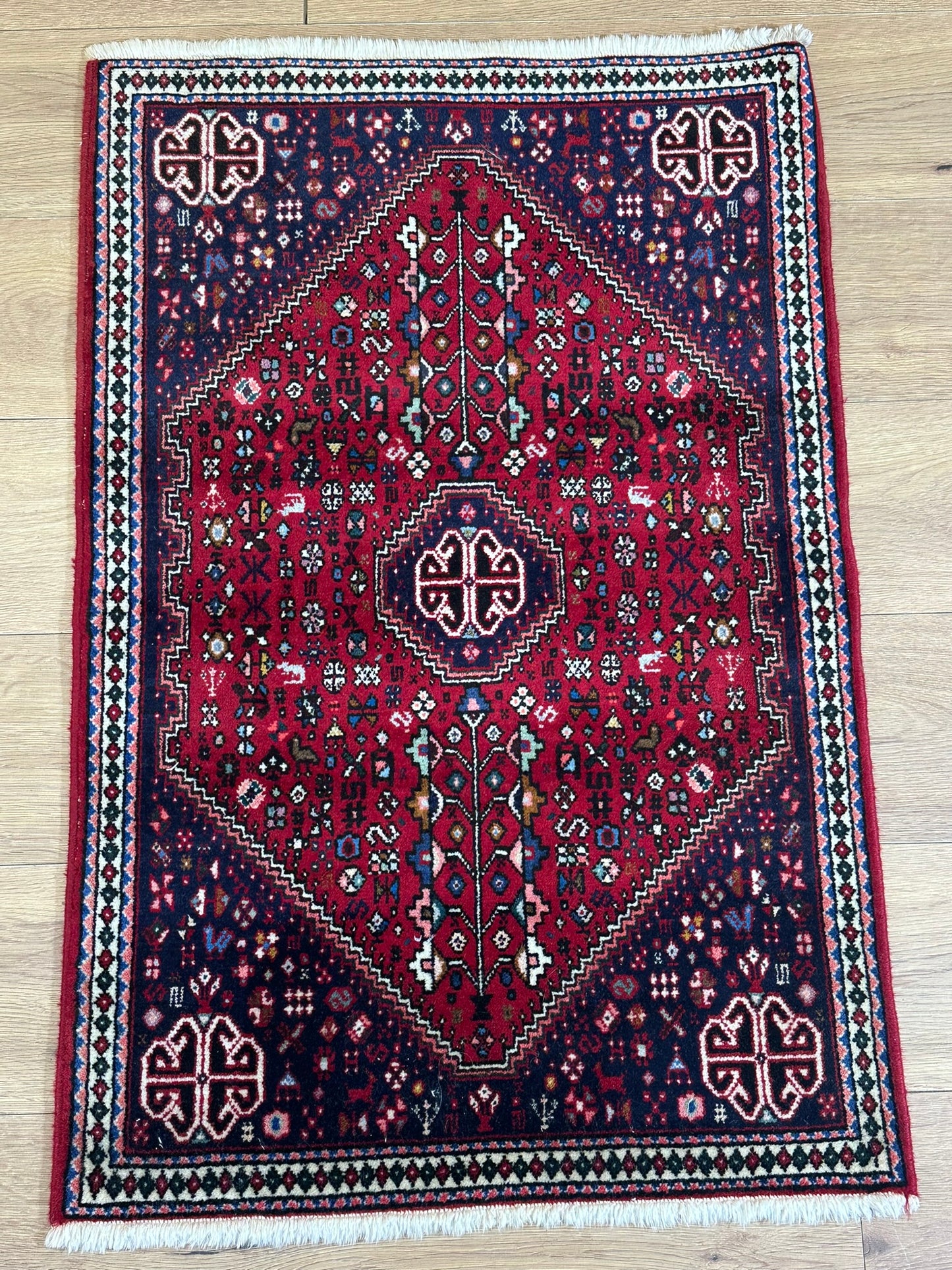 Orientteppich handgeknüpft Abadeh 110x73 cm