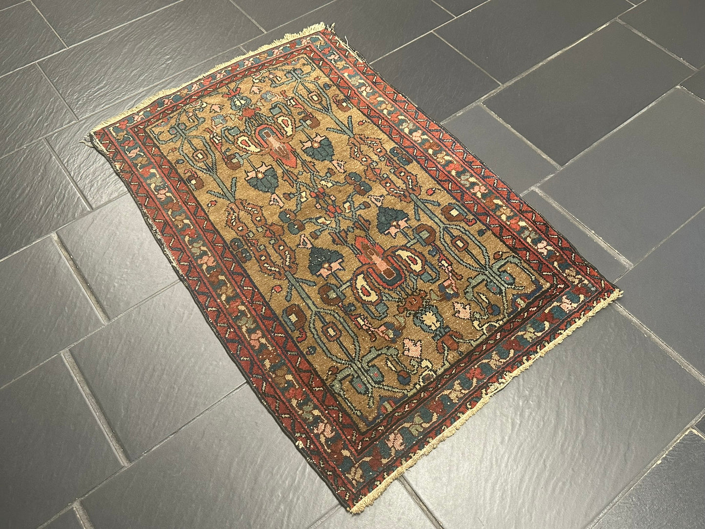 Handgeknüpfter Perser Teppich – Afschar Naturfarben Antik 120x80cm