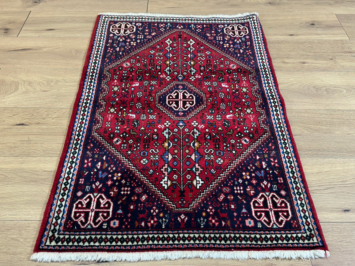 Orientteppich handgeknüpft Abadeh 110x73 cm