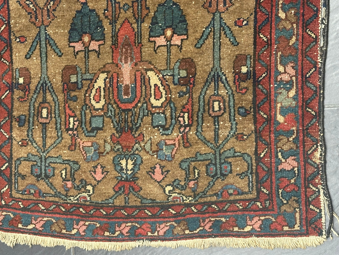 Handgeknüpfter Perser Teppich – Afschar Naturfarben Antik 120x80cm