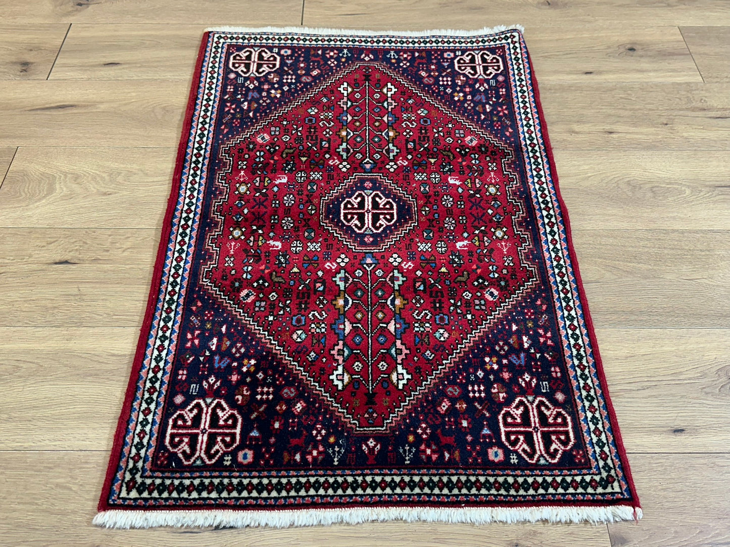 Orientteppich handgeknüpft Abadeh 110x73 cm