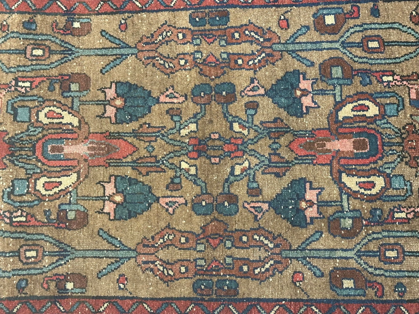 Handgeknüpfter Perser Teppich – Afschar Naturfarben Antik 120x80cm
