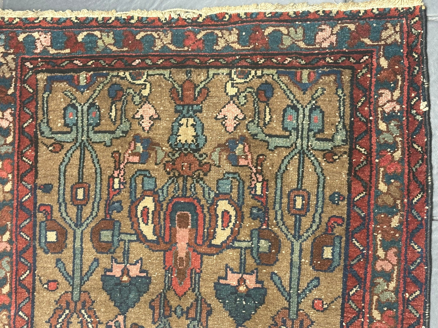 Handgeknüpfter Perser Teppich – Afschar Naturfarben Antik 120x80cm