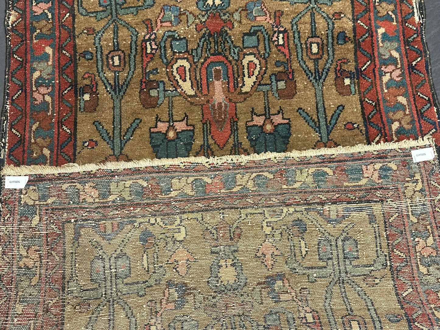 Handgeknüpfter Perser Teppich – Afschar Naturfarben Antik 120x80cm