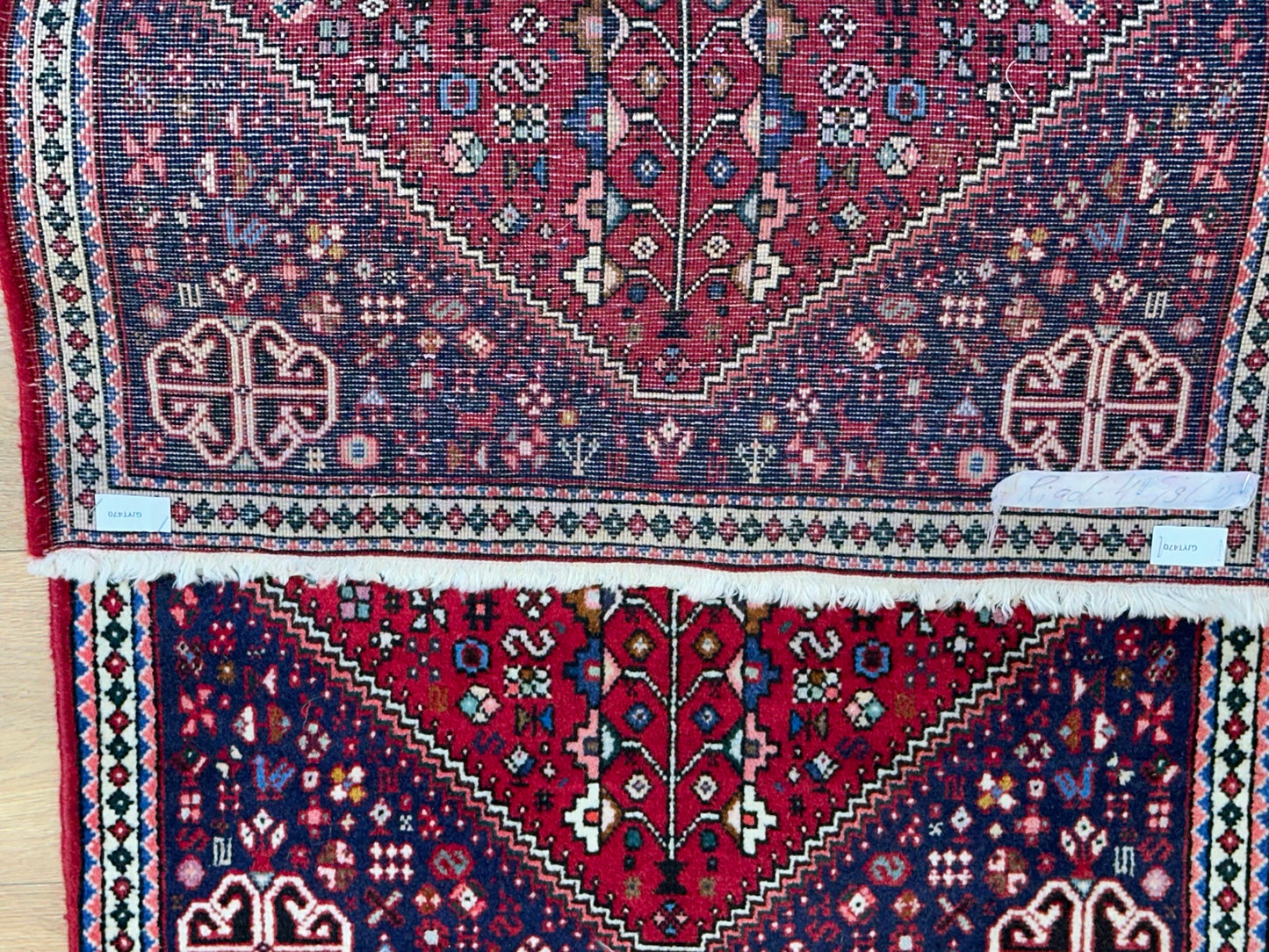 Orientteppich handgeknüpft Abadeh 110x73 cm