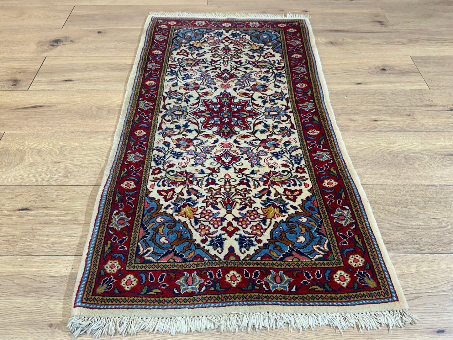 Orientteppich handgeknüpft Sarough 118x64 cm