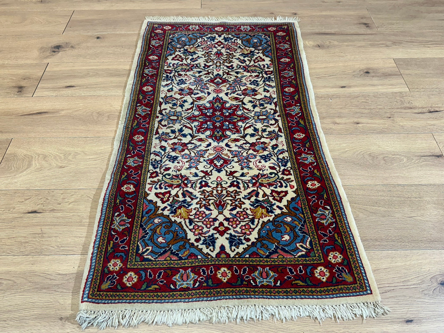 Orientteppich handgeknüpft Sarough 118x64 cm