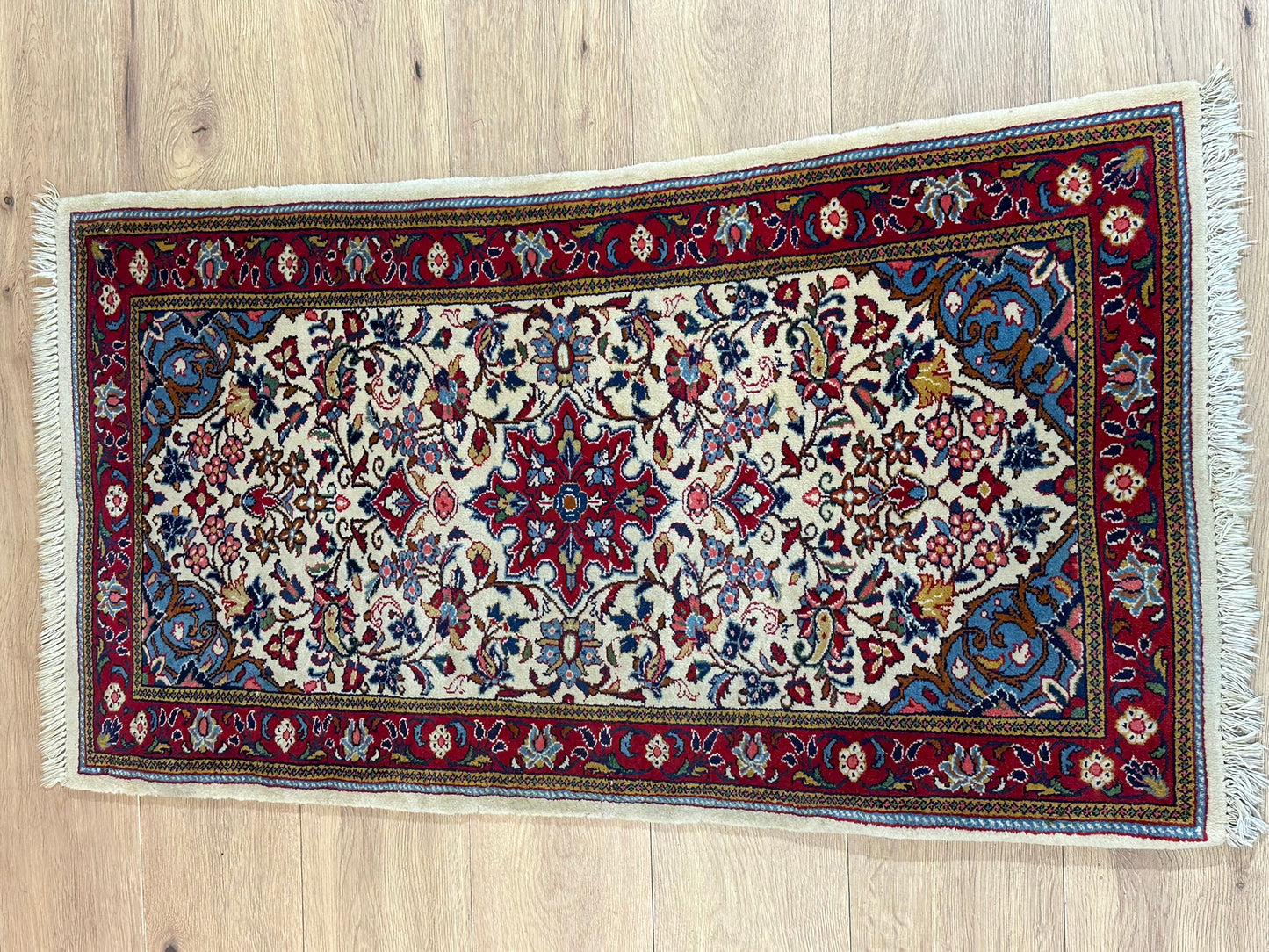 Orientteppich handgeknüpft Sarough 118x64 cm