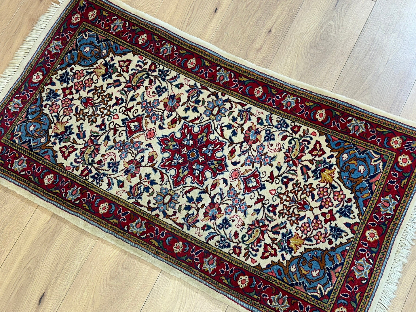 Orientteppich handgeknüpft Sarough 118x64 cm