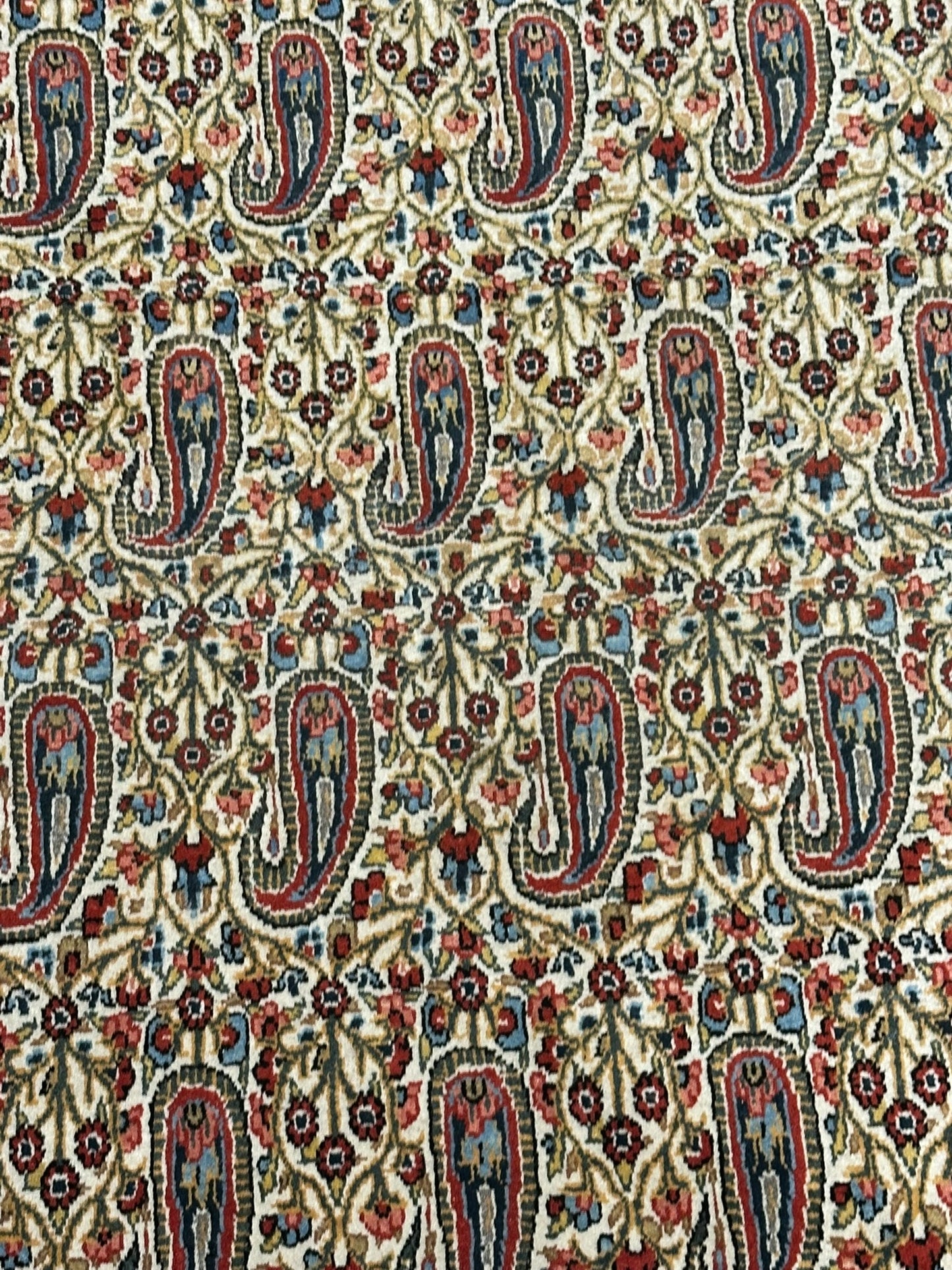 Handgeknüpfter Perser Teppich – Ghom Boteh Design Korkwolle 210x140cm