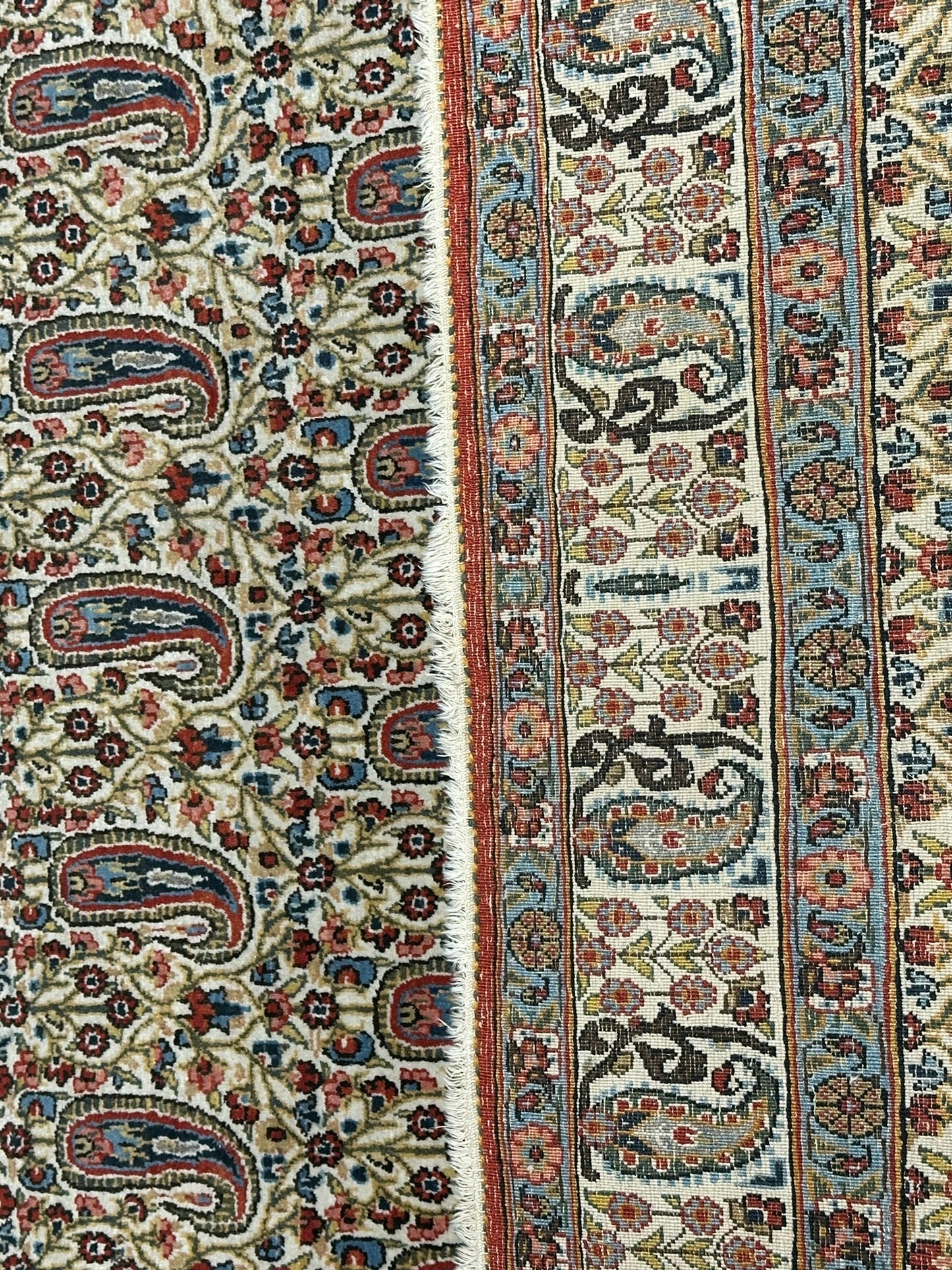 Handgeknüpfter Perser Teppich – Ghom Boteh Design Korkwolle 210x140cm