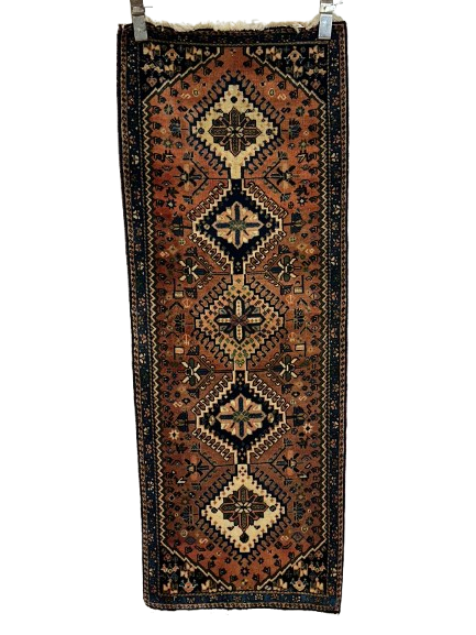 Orientteppich handgeknüpft Gaschgai 155x57 cm