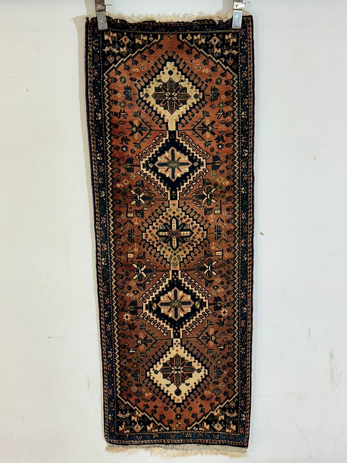 Orientteppich handgeknüpft Gaschgai 155x57 cm