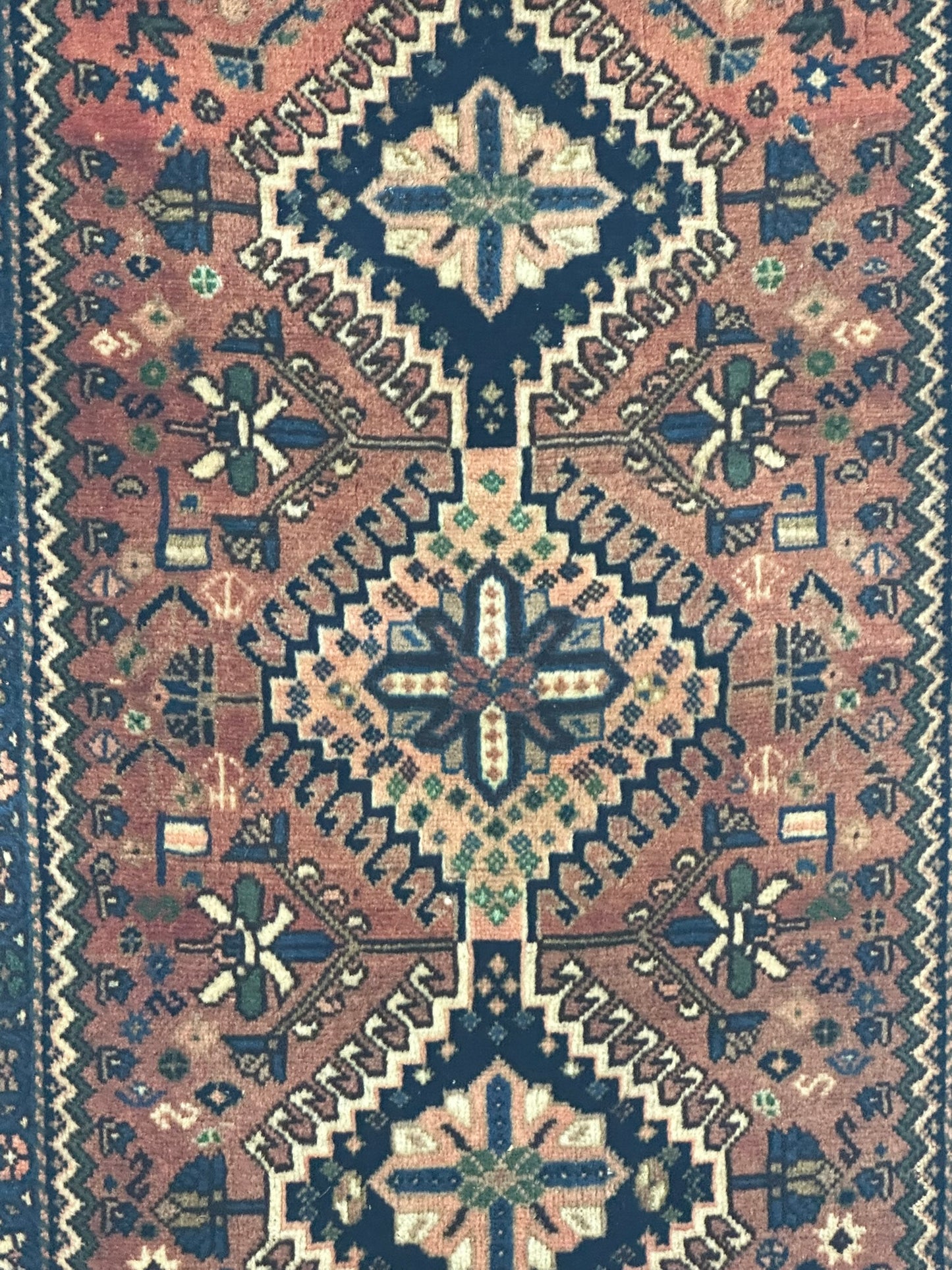 Orientteppich handgeknüpft Gaschgai 155x57 cm