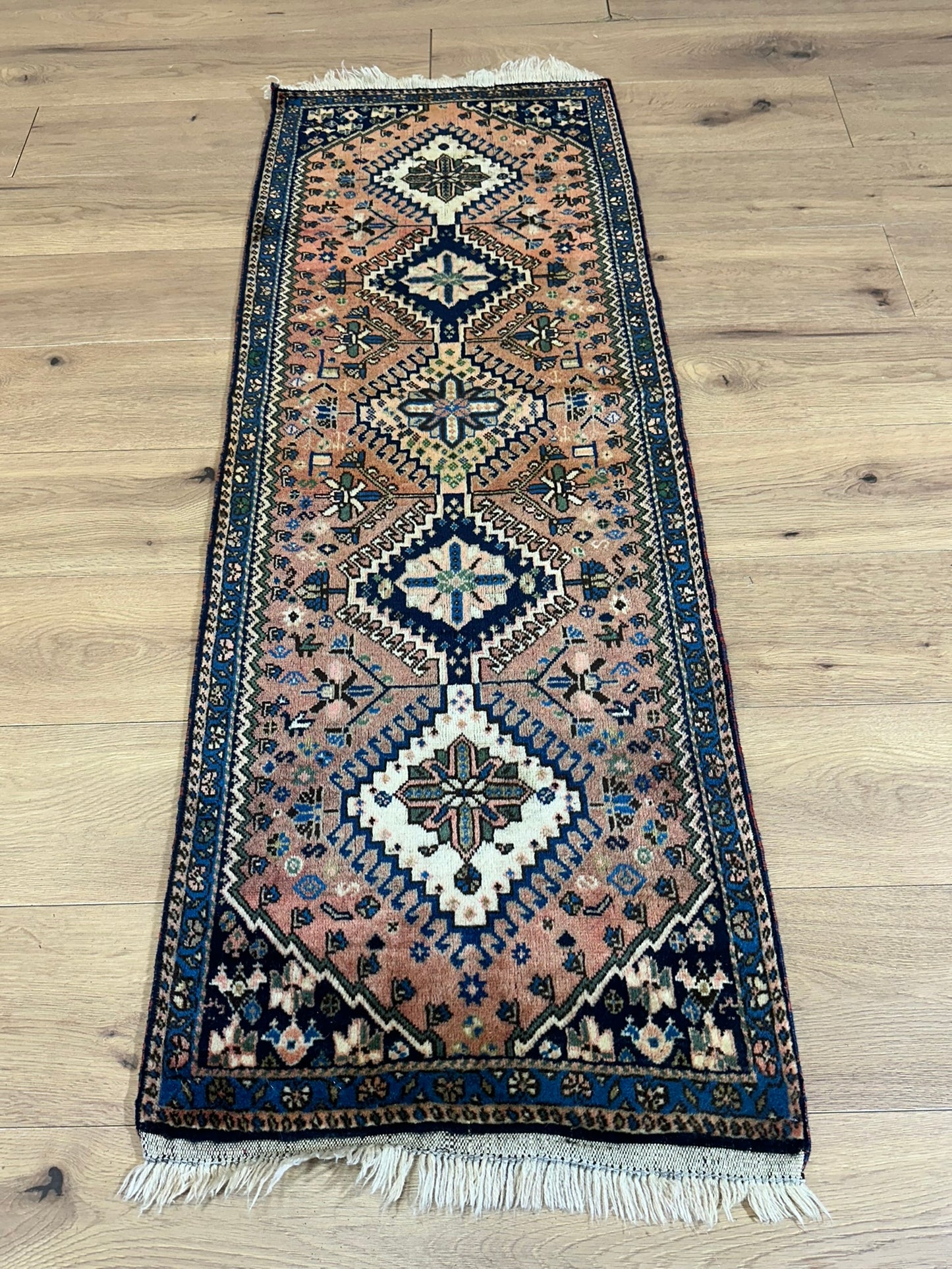 Orientteppich handgeknüpft Gaschgai 155x57 cm