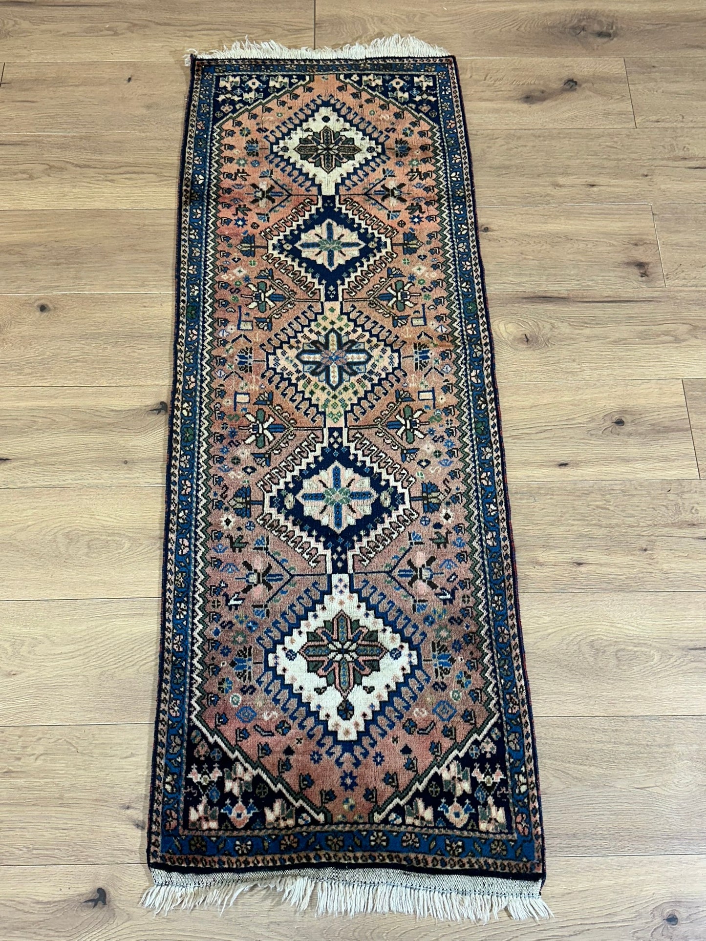 Orientteppich handgeknüpft Gaschgai 155x57 cm