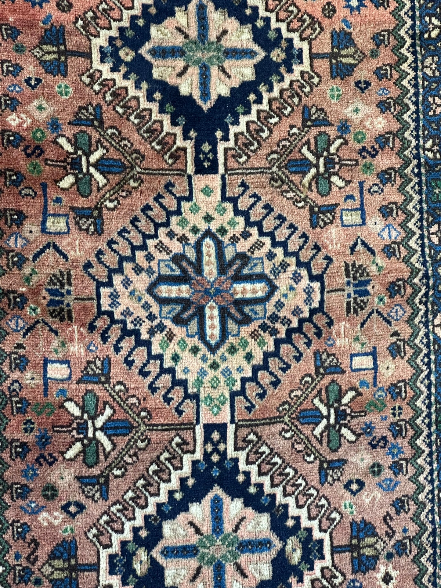 Orientteppich handgeknüpft Gaschgai 155x57 cm