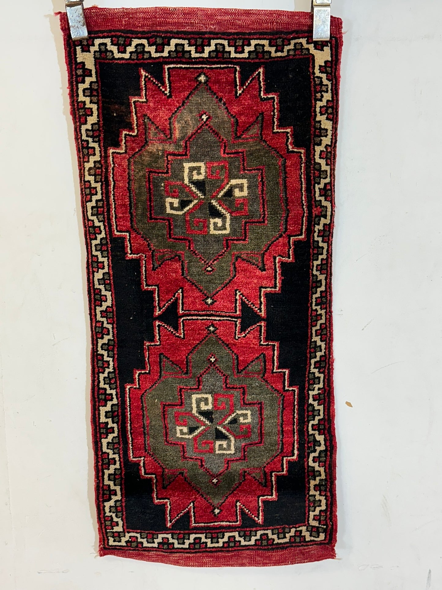Orientteppich handgeknüpft Kazak 110x50 cm