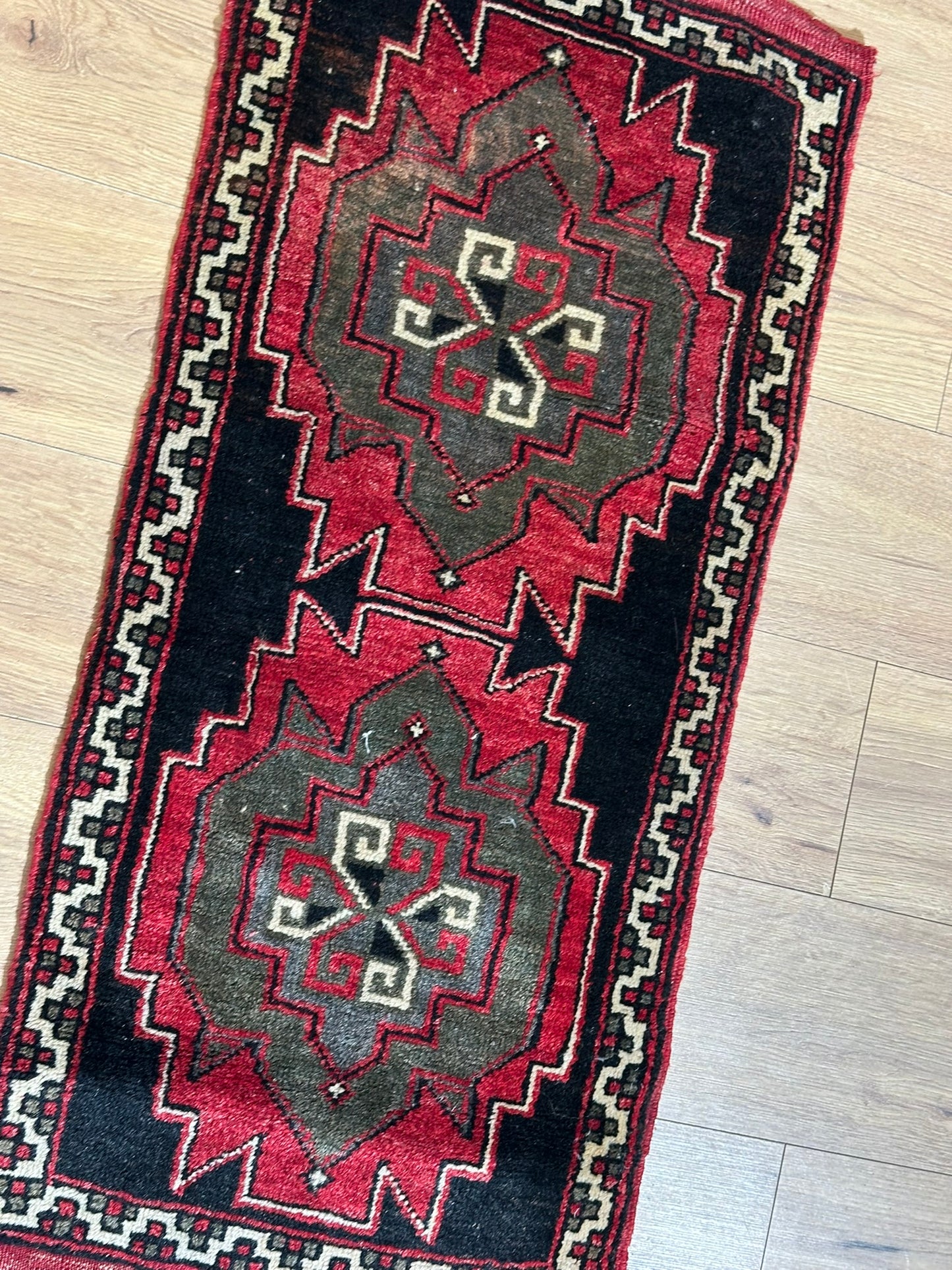 Orientteppich handgeknüpft Kazak 110x50 cm