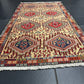 Handgeknüpfter Perser Teppich – Kazak Sumack Art Deco Naturfarben 186x113cm