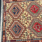 Handgeknüpfter Perser Teppich – Kazak Sumack Art Deco Naturfarben 186x113cm