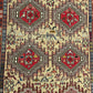 Handgeknüpfter Perser Teppich – Kazak Sumack Art Deco Naturfarben 186x113cm