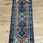 Orientteppich handgeknüpft Gaschgai Wolle 140x55 cm