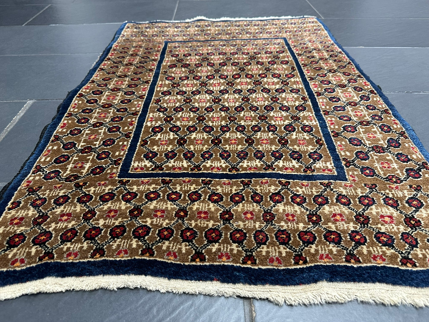 handgeknüpfter Perser Teppich – Hamadan Bidjar Art Deco 110x79cm