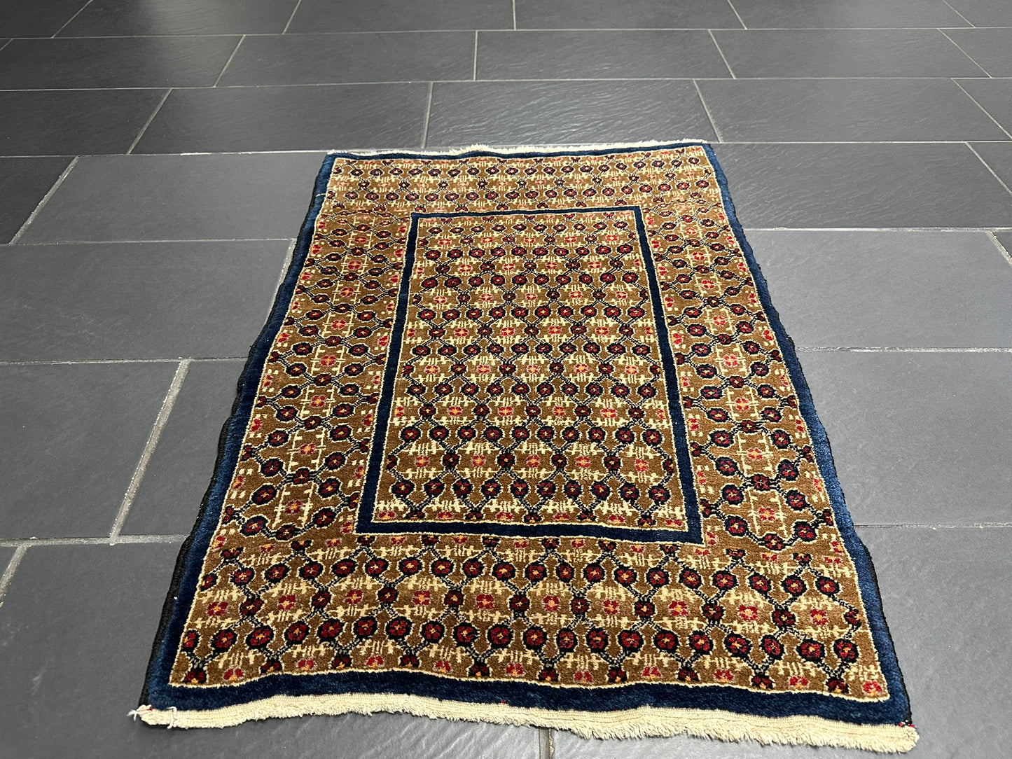 handgeknüpfter Perser Teppich – Hamadan Bidjar Art Deco 110x79cm