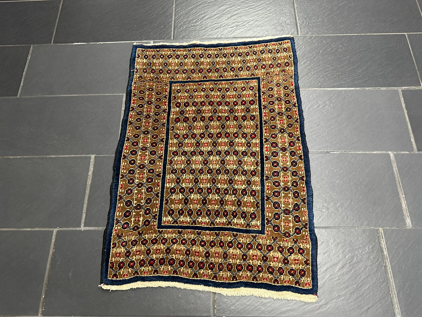 handgeknüpfter Perser Teppich – Hamadan Bidjar Art Deco 110x79cm