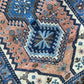 Orientteppich handgeknüpft Gaschgai Wolle 140x55 cm