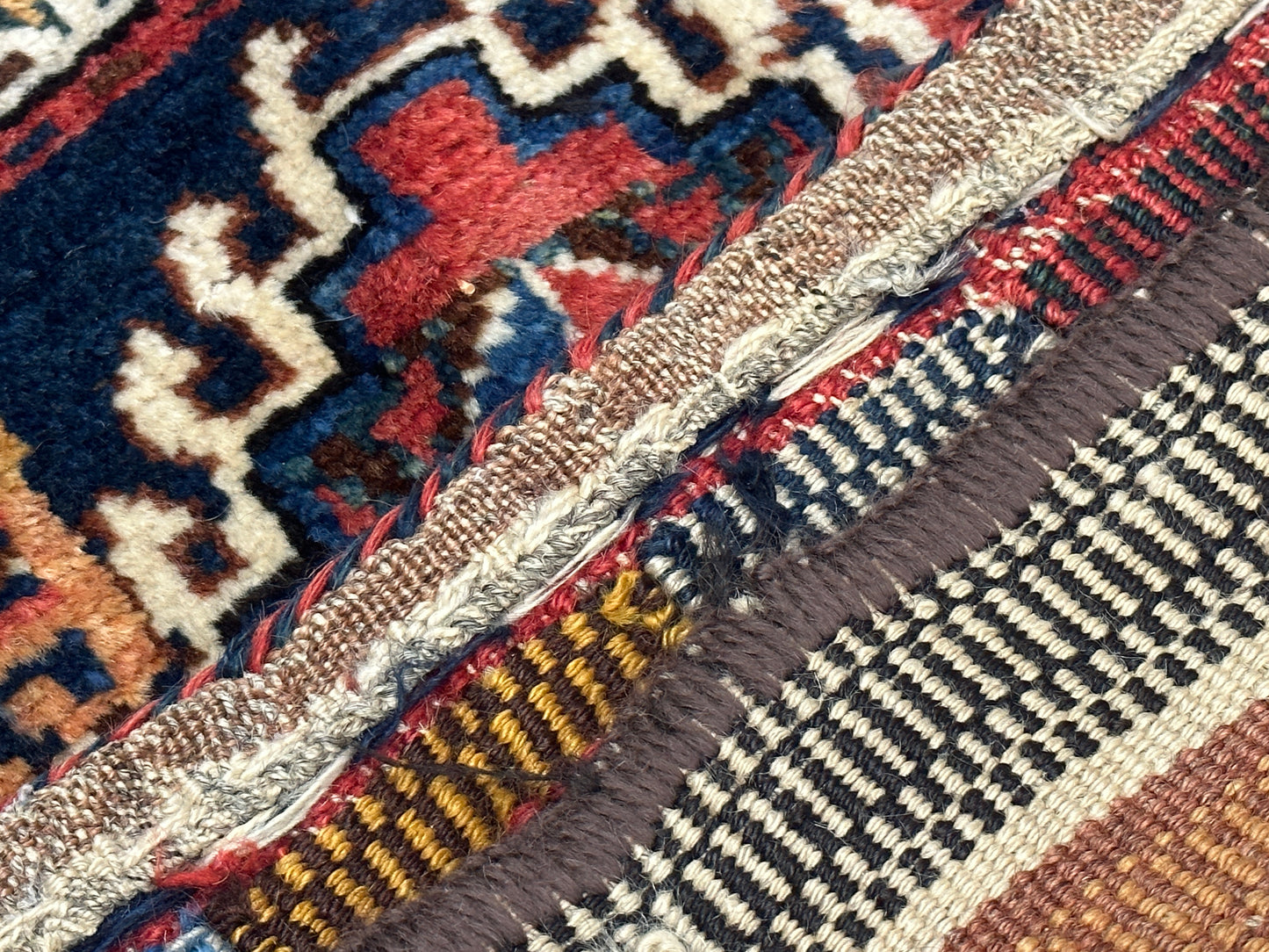 Antike Bachtiar Tasche - Handgeknüpfter Perser Orientteppich 53x62 cm