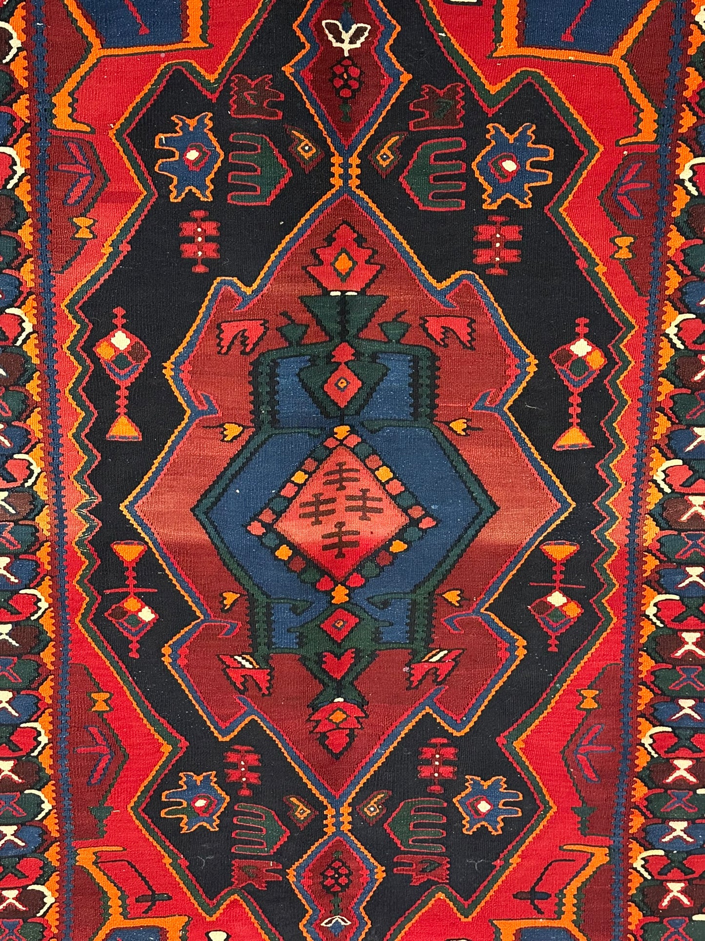 Handgeknüpfter Kelim Teppich – Antik Naturfarben Sehr Gut 184x119cm