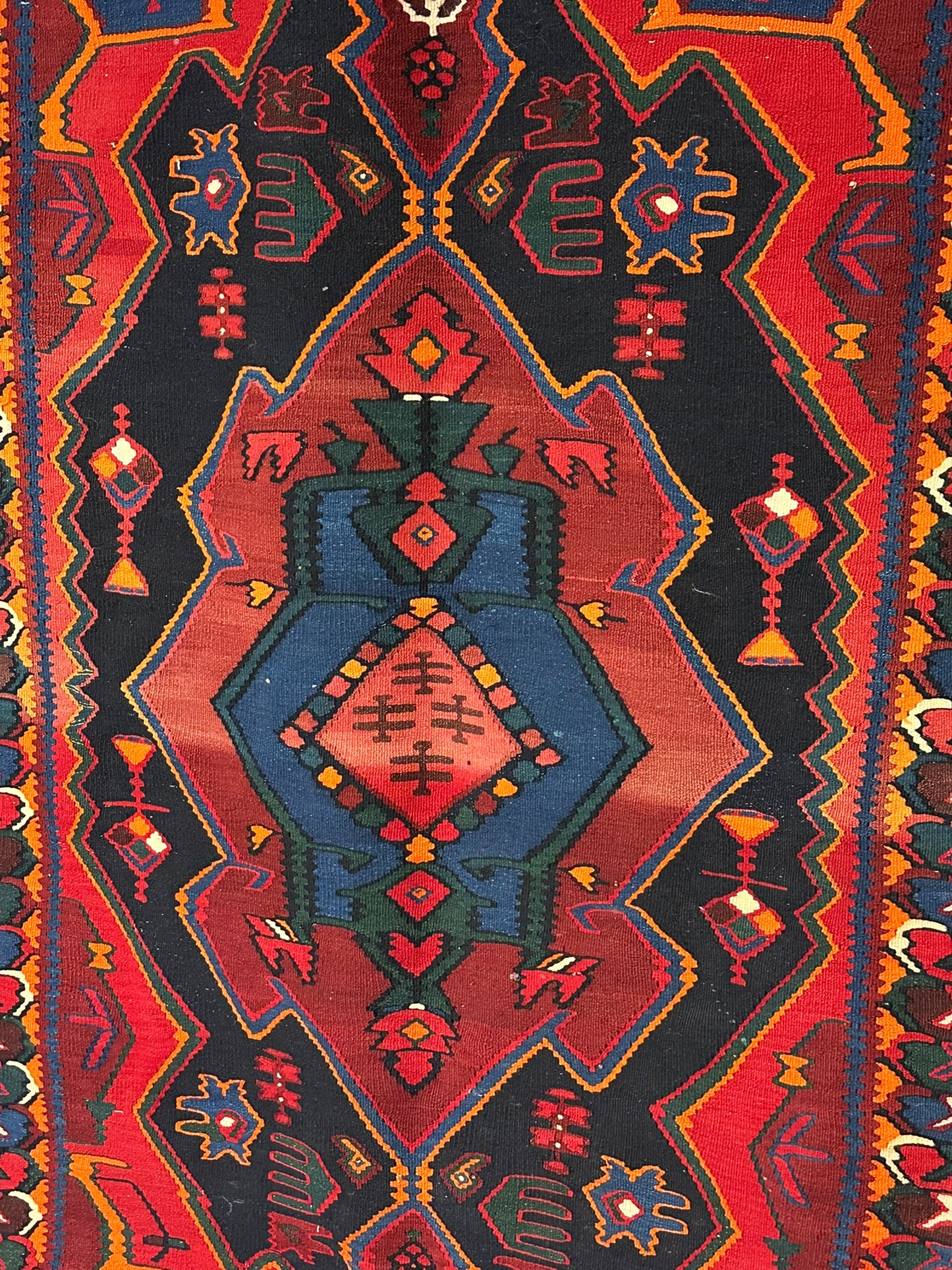Handgeknüpfter Kelim Teppich – Antik Naturfarben Sehr Gut 184x119cm