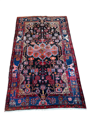 Orientteppich handgeknüpft Malayer Naturfarben 245x150 cm