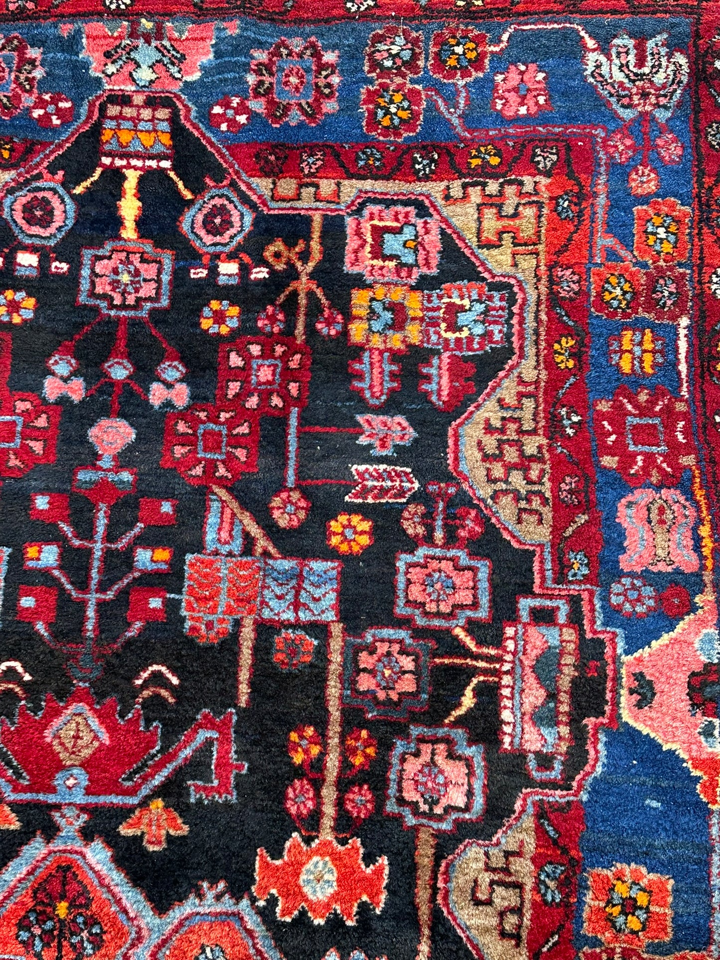 Orientteppich handgeknüpft Malayer Naturfarben 245x150 cm