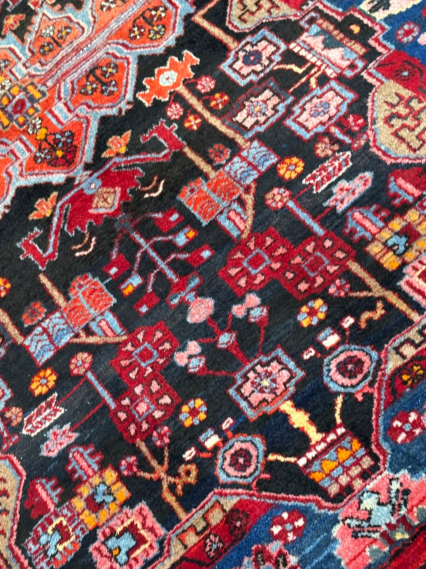 Orientteppich handgeknüpft Malayer Naturfarben 245x150 cm