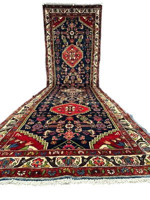 Handgeknüpfter Perser Teppich – Malayer Läufer Naturfarben 428X113CM