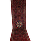 Orientteppich handgeknüpft Hamadan Läufer Wolle 325x85 cm