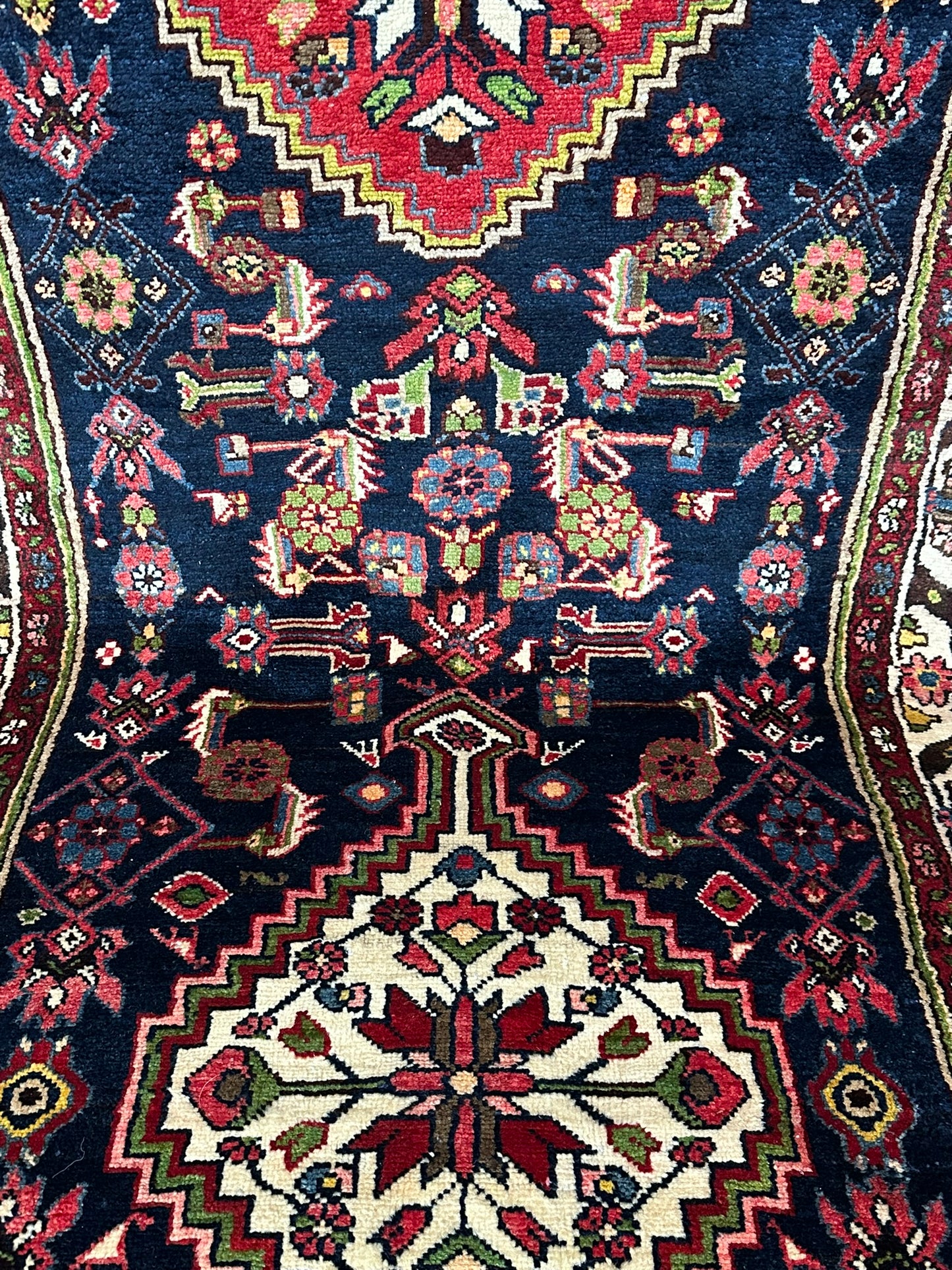 Handgeknüpfter Perser Teppich – Malayer Läufer Naturfarben 428X113CM