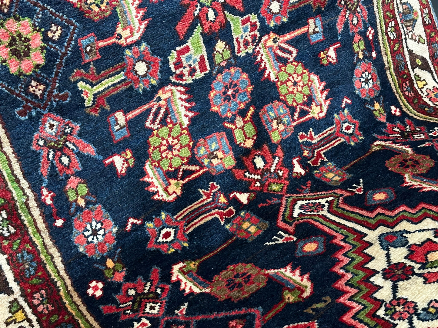 Handgeknüpfter Perser Teppich – Malayer Läufer Naturfarben 428X113CM