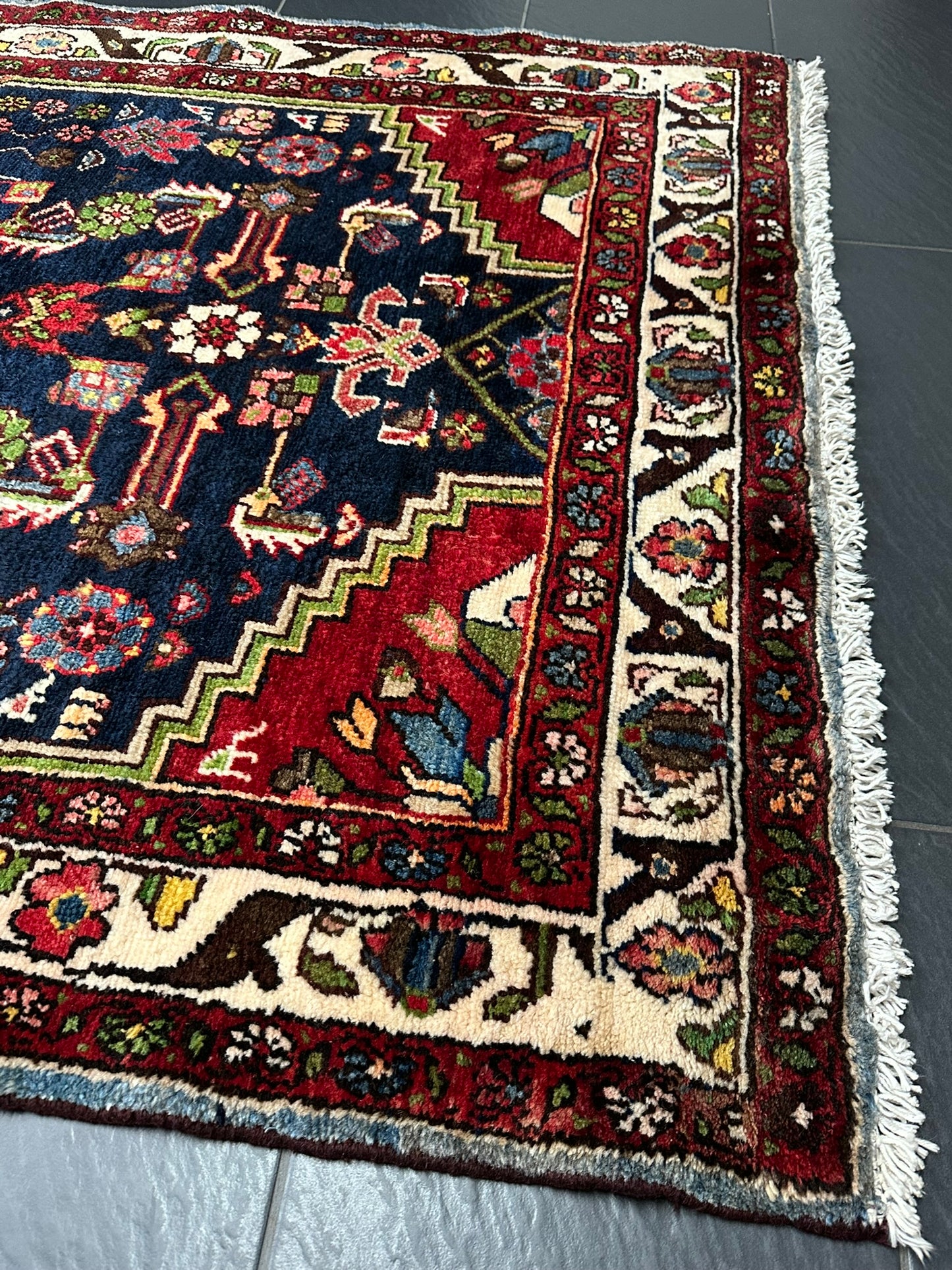 Handgeknüpfter Perser Teppich – Malayer Läufer Naturfarben 428X113CM