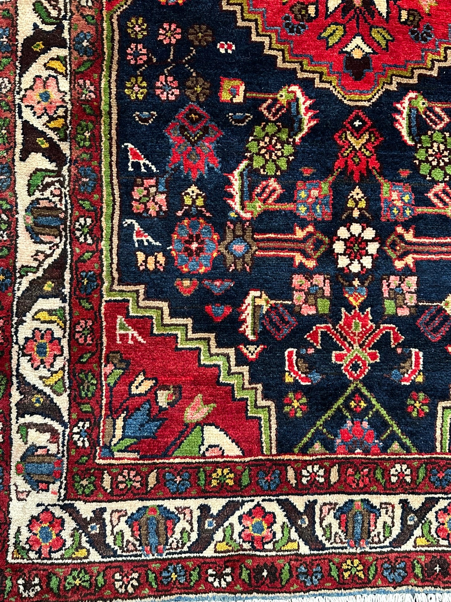 Handgeknüpfter Perser Teppich – Malayer Läufer Naturfarben 428X113CM