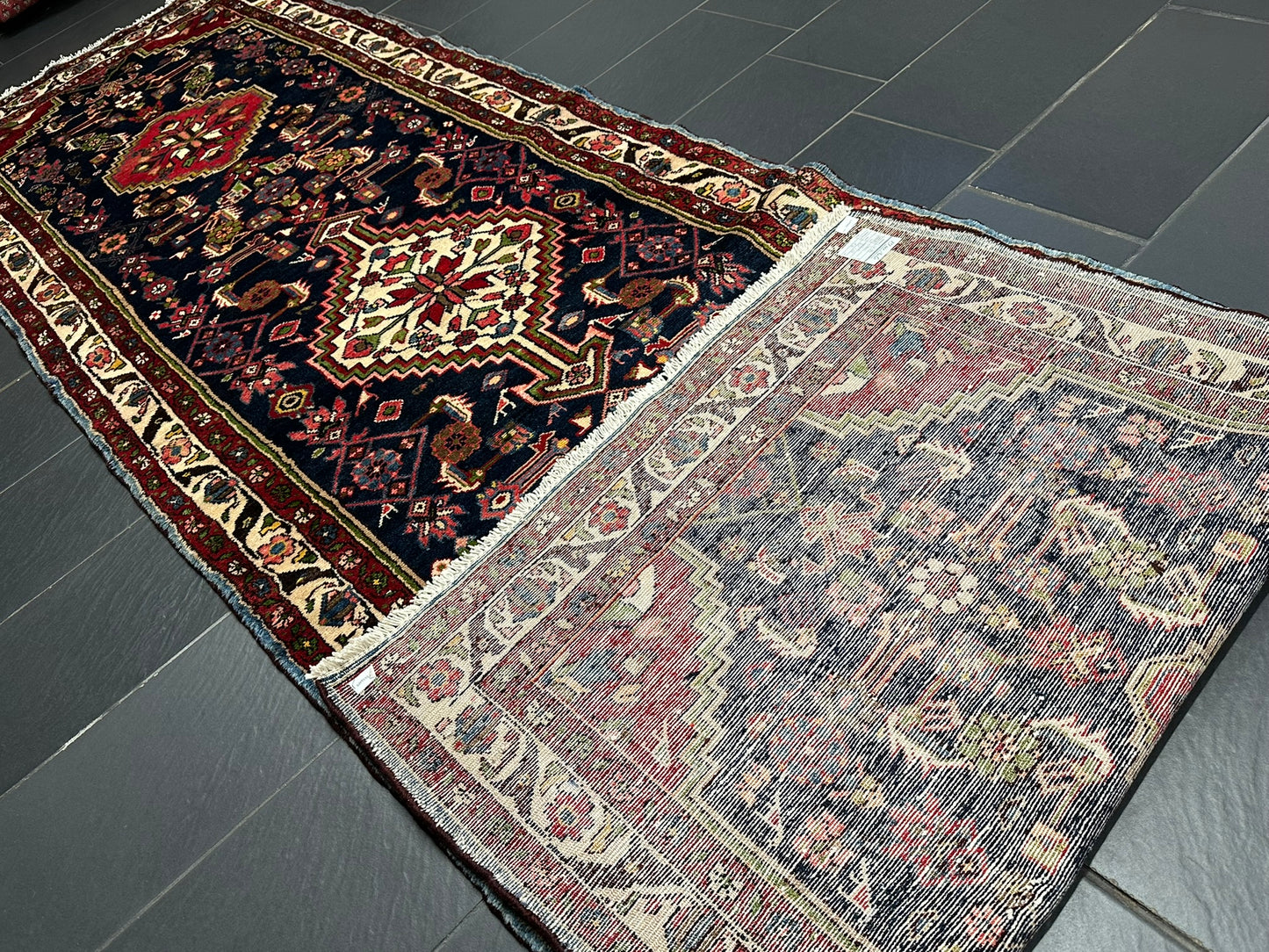 Handgeknüpfter Perser Teppich – Malayer Läufer Naturfarben 428X113CM