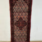 Orientteppich handgeknüpft Hamadan Läufer Wolle 215x80 cm