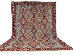 Handgeknüpfter Perser Teppich – Sumack Kelim Art Deco 1930 276X208CM