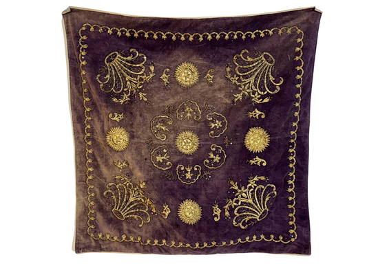 Antike Türkei osmanische textil teppich fragment 86x82 cm