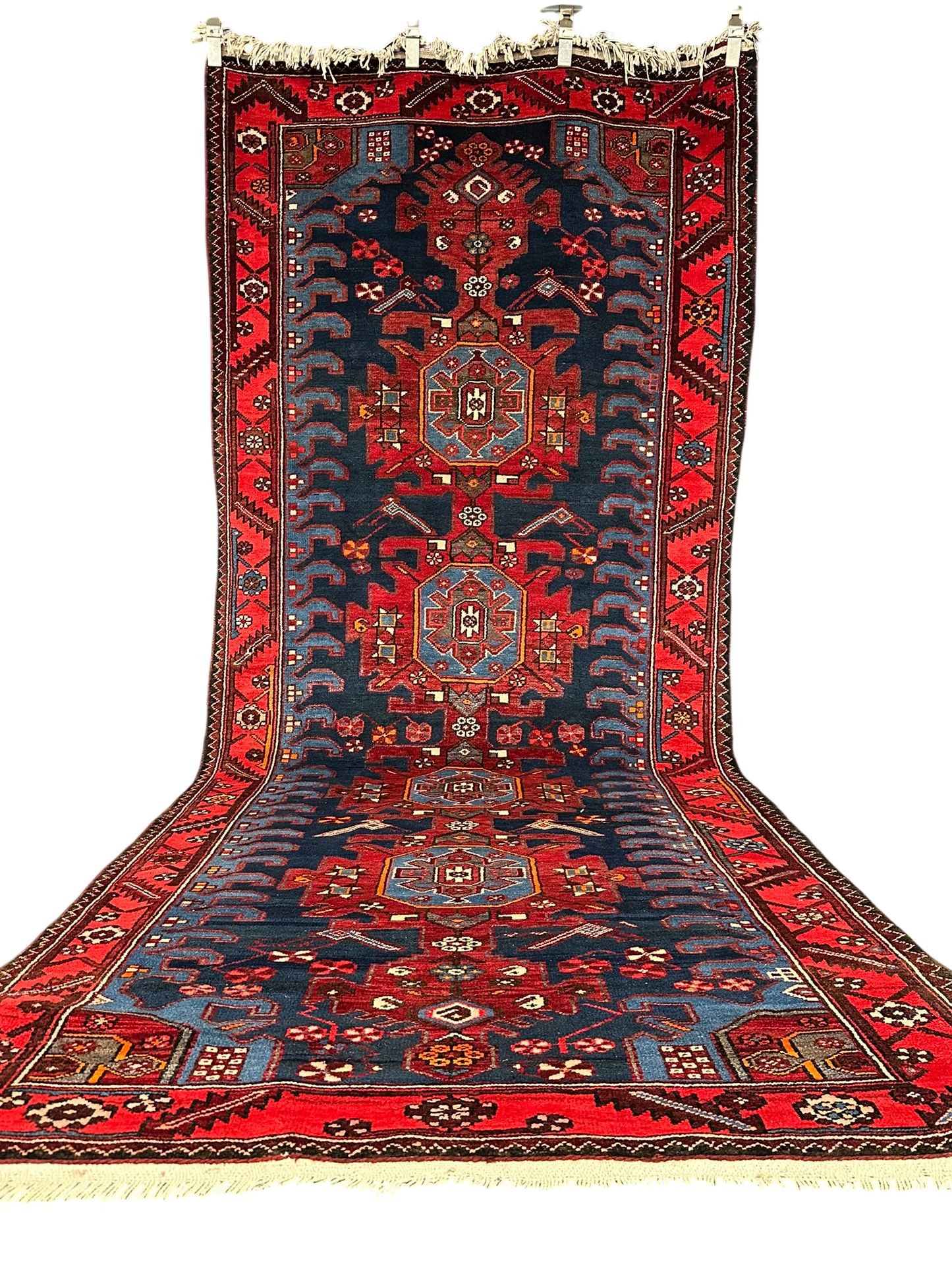 Handgeknüpfter Perser Teppich – Bidjar Zanjan Naturfarben Neu 304X127CM